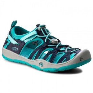 Keen Girls 6Y Aqua Navy Hiking Sandals Moxie NEW